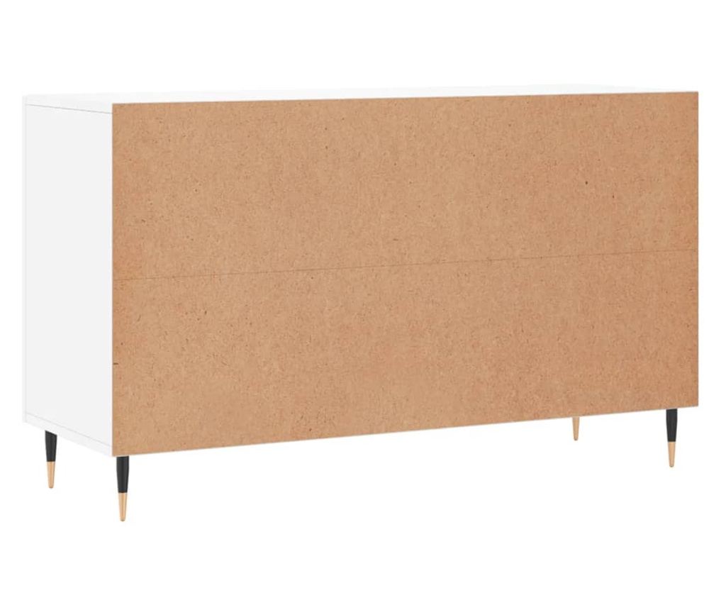 Ormarić, visoki sjaj bijeli, 100x36x60 cm, konstruirano drvo - 8