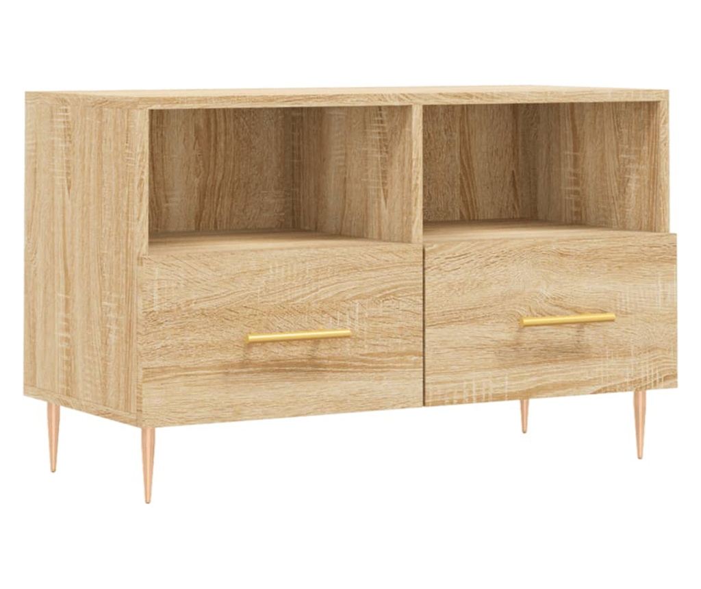 TV komoda, hrast sonoma, 80x36x50 cm, obrađeno drvo - 2