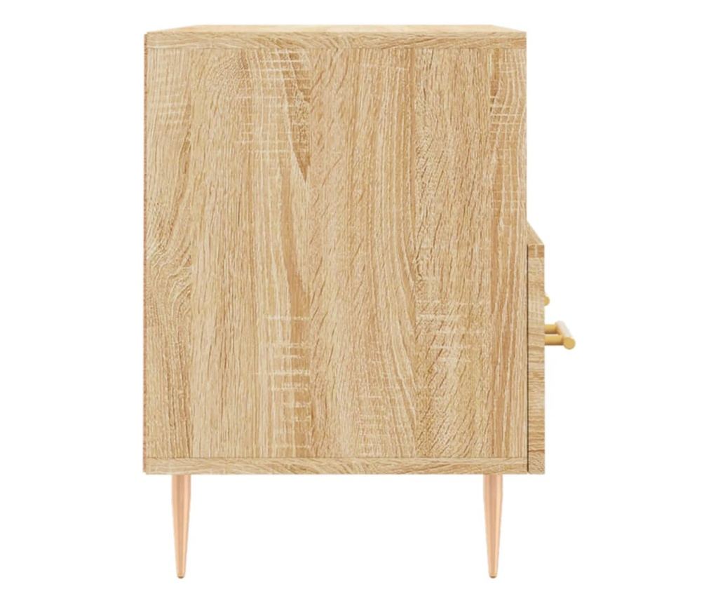 TV komoda, hrast sonoma, 80x36x50 cm, obrađeno drvo - 7