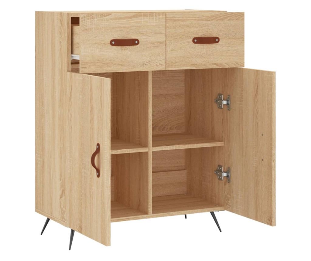 Komoda, hrast sonoma, 69,5x34x90 cm, kompozitno drvo - 5