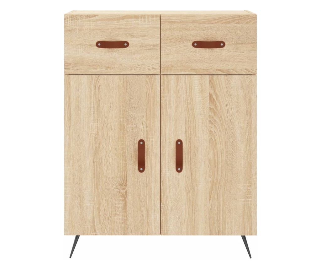 Komoda, hrast sonoma, 69,5x34x90 cm, kompozitno drvo - 6