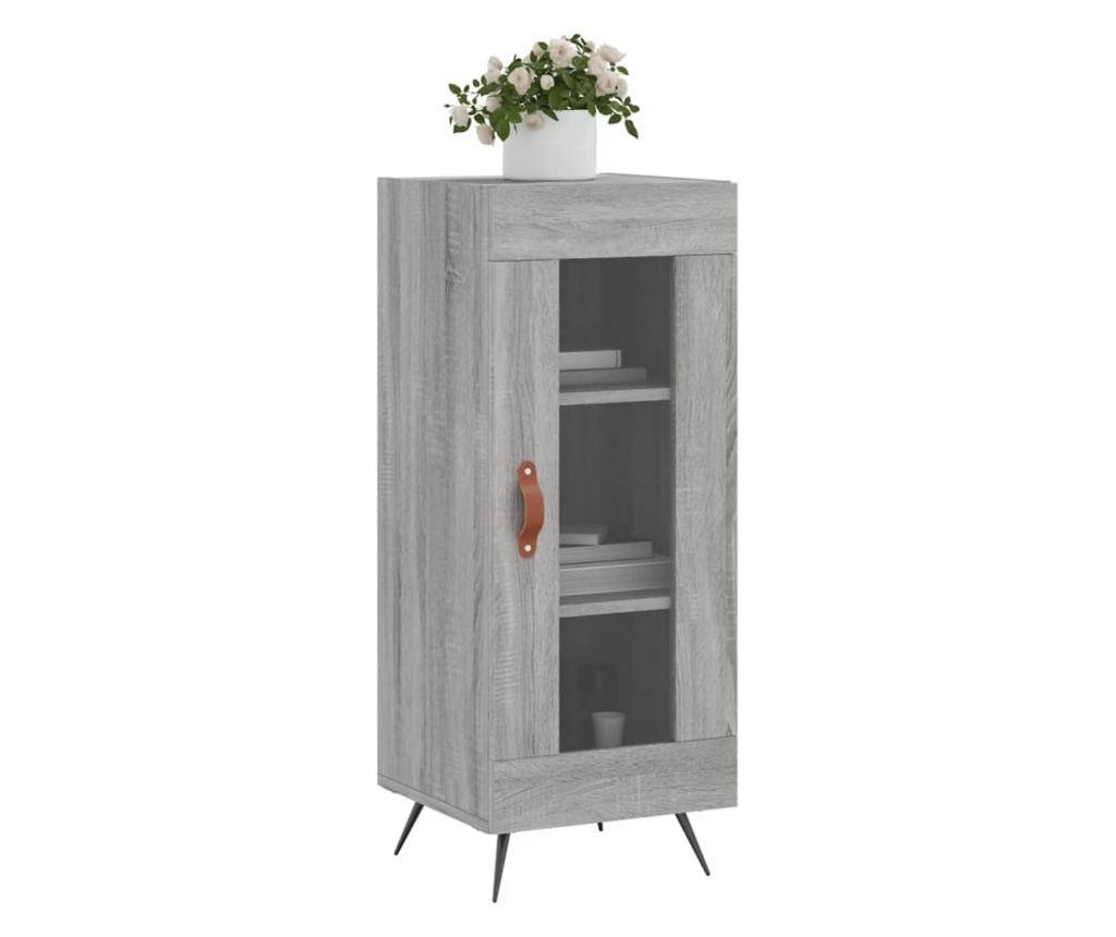 Komoda, siva sonoma, 34,5x34x90 cm, kompozitno drvo - 3