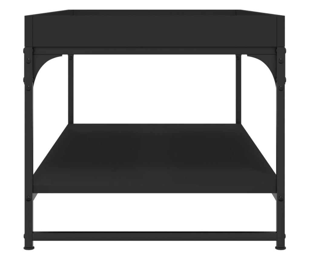 Stolić za kavu, crni, 100x49x45 cm, kompozitno drvo - 5