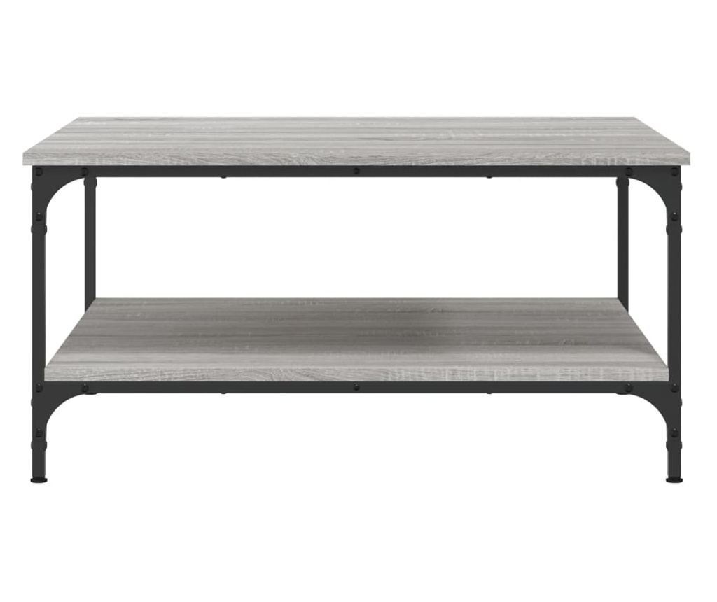 Klub stol, sonoma siva, 80x80x40 cm, kompozitno drvo - 4