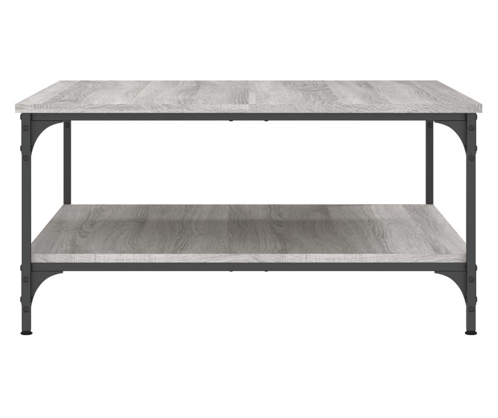 Klub stol, sonoma siva, 80x80x40 cm, kompozitno drvo - 5