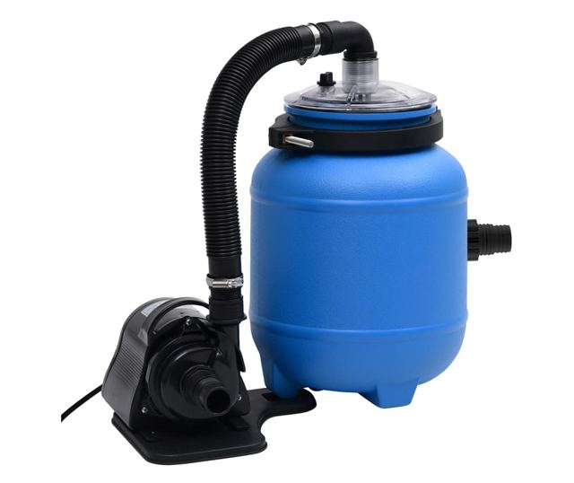 fekete-kék medence szűrő szivattyú 4 m³ / óra
