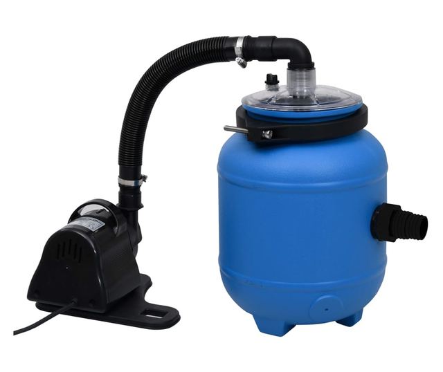 fekete-kék medence szűrő szivattyú 4 m³ / óra