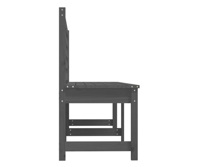 Kertpad, szrke, 201,5 cm, tmr fenyfa