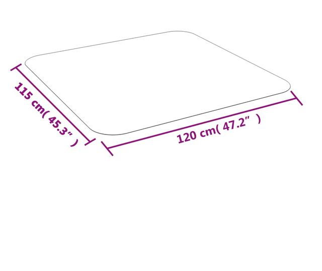 PVC lábtörlő laminált padlóhoz vagy szőnyeghez 120 x 115 cm