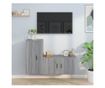 Set dulapuri TV, 2 piese, gri sonoma, lemn prelucrat