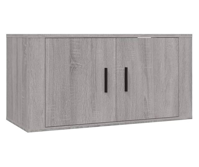 Set dulapuri TV, 2 piese, gri sonoma, lemn prelucrat