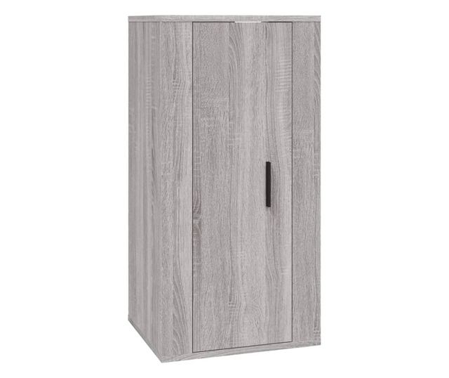 Set dulapuri TV, 2 piese, gri sonoma, lemn prelucrat