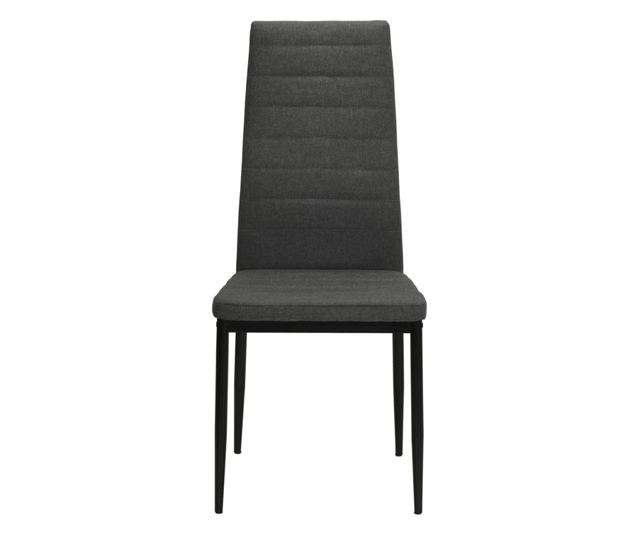 Kuhinjski stoli z vrtljivim sediščem, komplet 4, temno sivi, blago