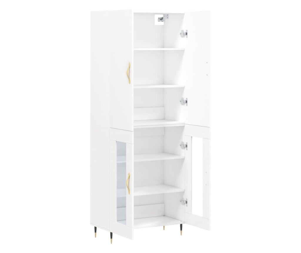 Visoka ormar, bijela, 69,5x34x180 cm, kompozitno drvo - 4