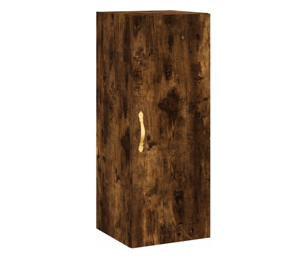 Visoka ormar, dimljeni hrast, 34,5x34x180 cm, obrađeno drvo - 7