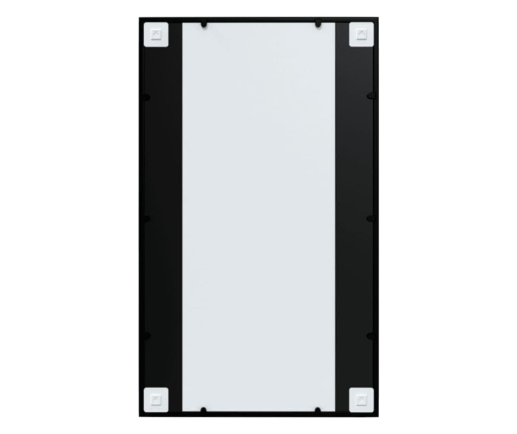 Стенни огледала, 2 бр., Черни, 100x60 см, Метал - 6