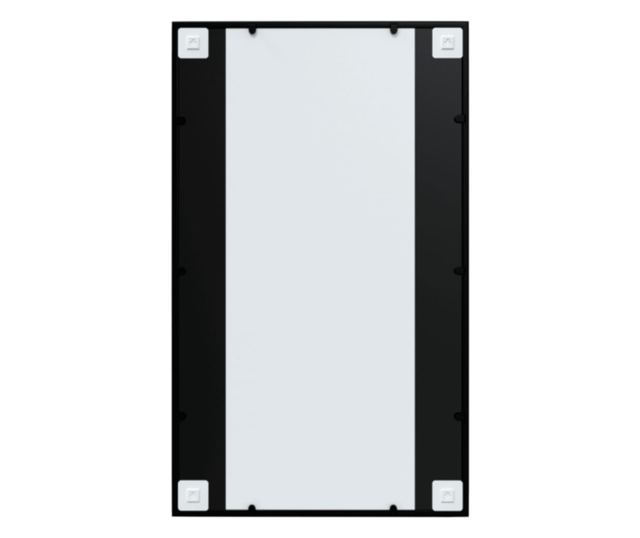 Стенни огледала, 3 бр., Черни, 100x60 см, Метал