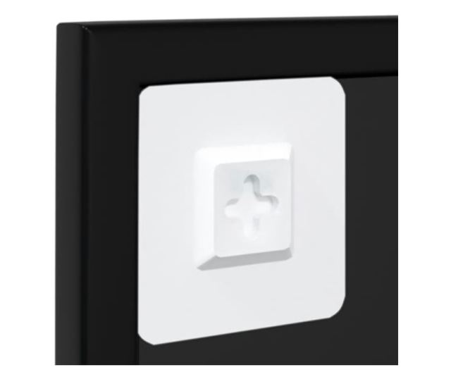 Стенни огледала, 4 бр., черни, 100x60 см, метал