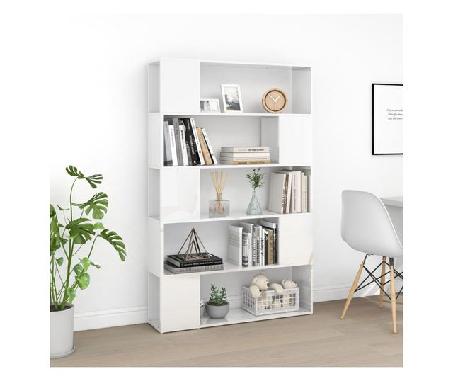 Knyvespolc/Elvlaszt, extrafnyes fehr, feldolgozott fa