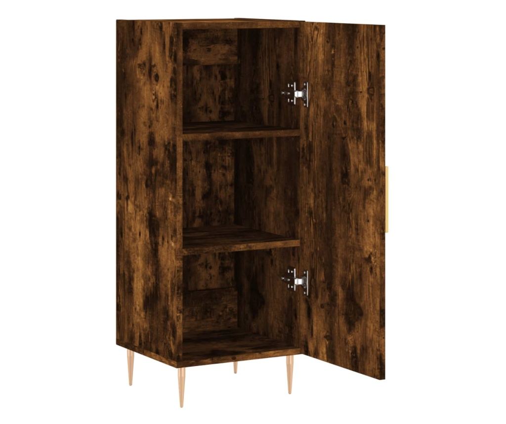 Ormarić, dimljeni hrast, 34,5x34x90 cm, Konstruirano drvo - 5