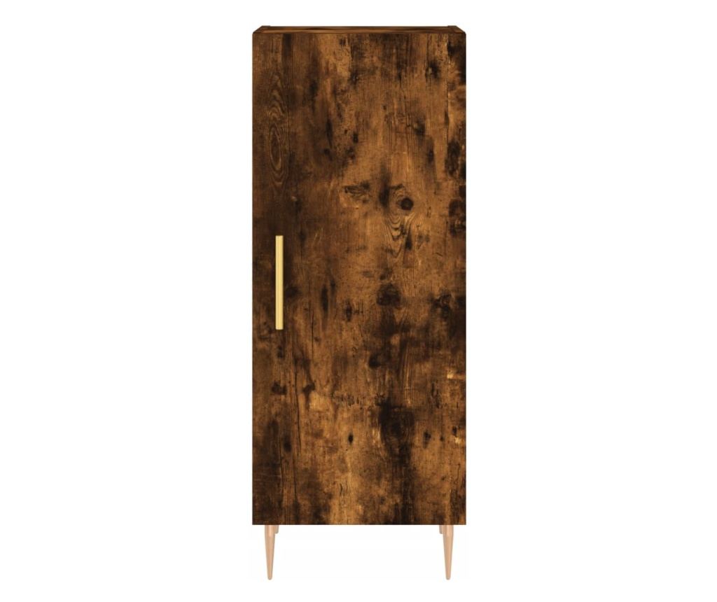 Ormarić, dimljeni hrast, 34,5x34x90 cm, Konstruirano drvo - 6