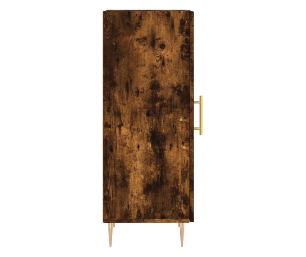 Ormarić, dimljeni hrast, 34,5x34x90 cm, Konstruirano drvo - 7