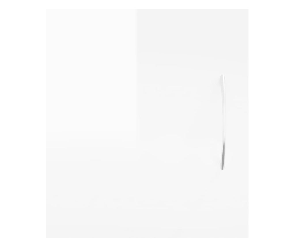 Visokosjajni bijeli TV ormarić, 102x30x37,5 cm, konstruirano drvo - 9