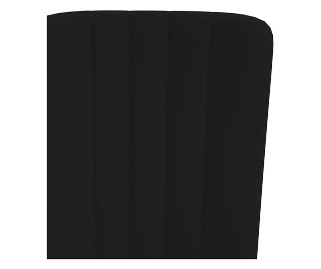 Kuhinjski stoli, 4 kosi, črni, žamet