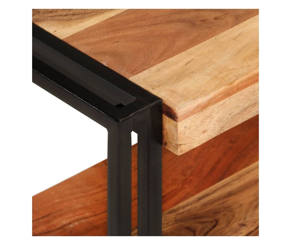 TV komoda, 200x30x40 cm, masivno drvo akacije - 5