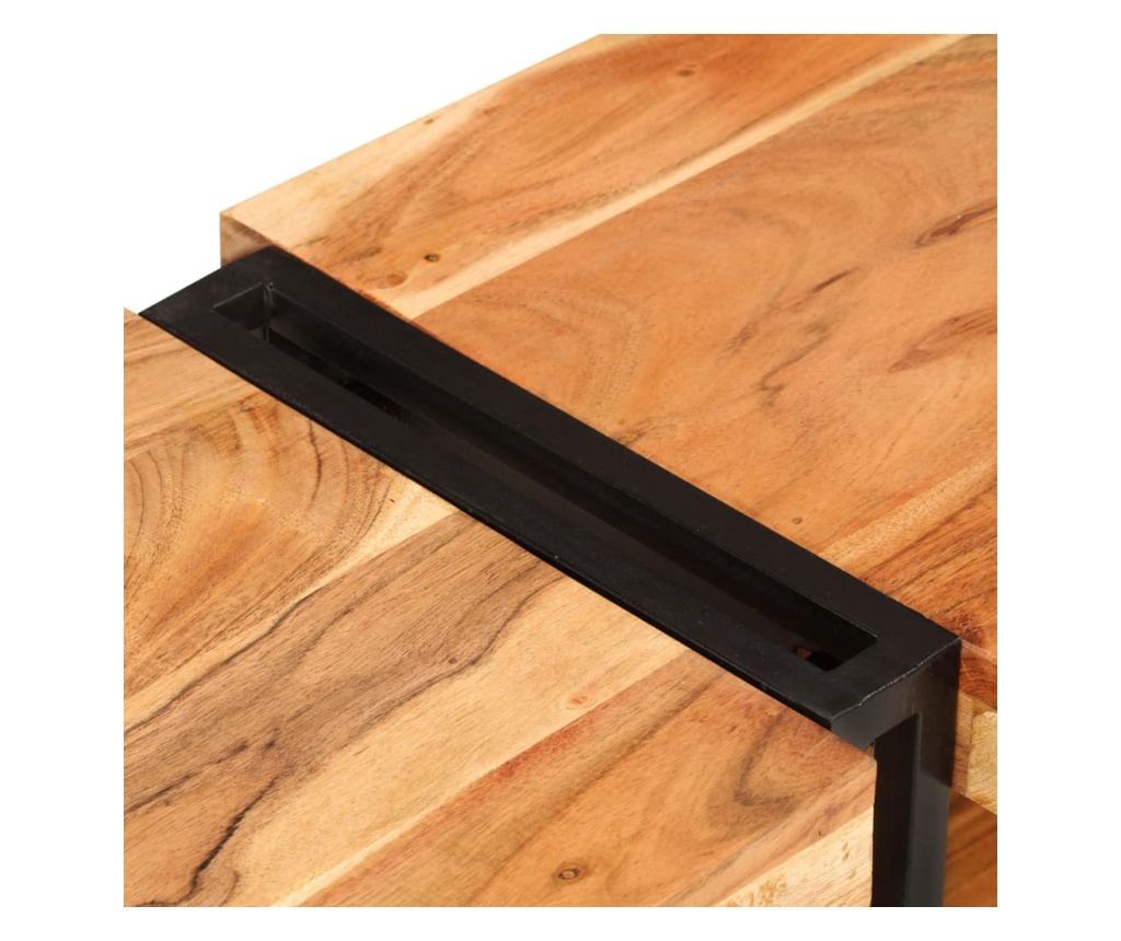 TV komoda, 200x30x40 cm, masivno drvo akacije - 6