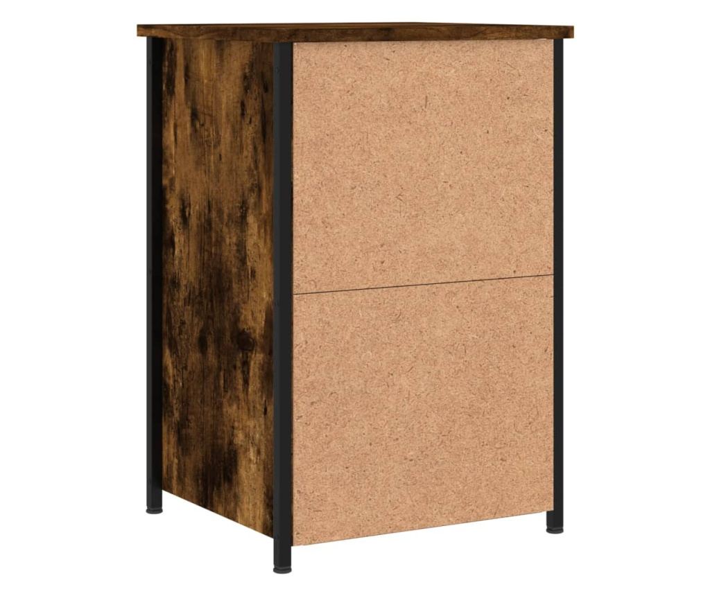 Noćni ormarići, 2 kom., dimljeni hrast, 40x36x60 cm, kompozitno drvo - 9