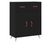 "Komoda, crna, 69,5x34x90 cm, kompozitno drvo" thumbnail 2