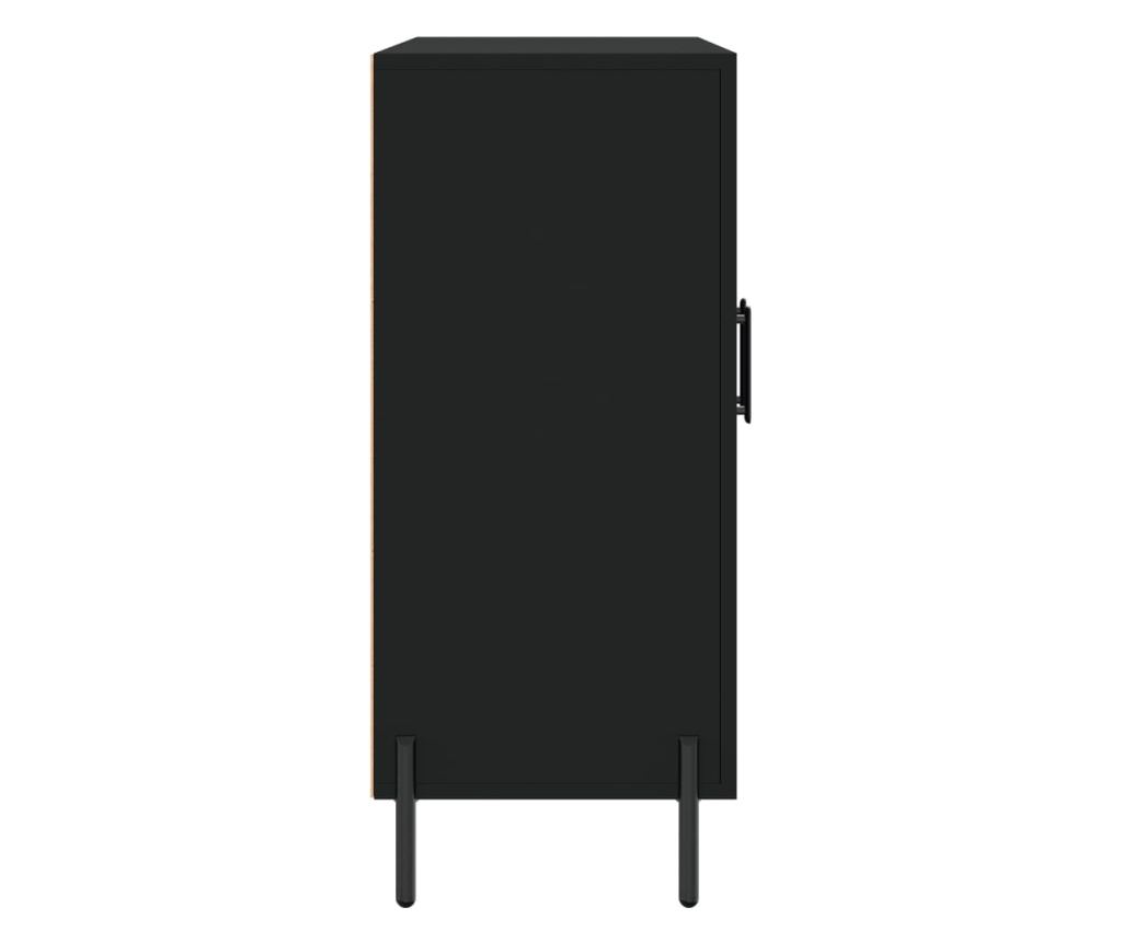 Komoda, crna, 90x34x80 cm, kompozitno drvo - 7