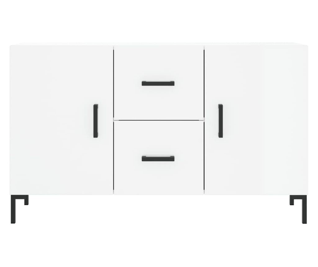 Kredenca, bijela visokog sjaja, 100x36x60 cm, kompozitno drvo - 6