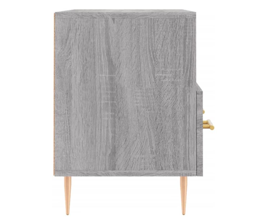 TV komoda, siva sonoma, 80x36x50 cm, obrađeno drvo - 7