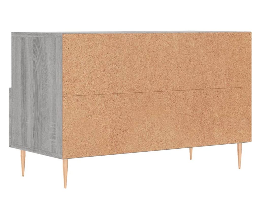 TV komoda, siva sonoma, 80x36x50 cm, obrađeno drvo - 8
