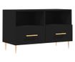 TV komoda, crna, 80x36x50 cm, obrađeno drvo thumbnail 2