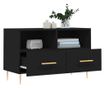 TV komoda, crna, 80x36x50 cm, obrađeno drvo thumbnail 4