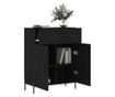 "Komoda, crna, 69,5x34x90 cm, kompozitno drvo" thumbnail 4