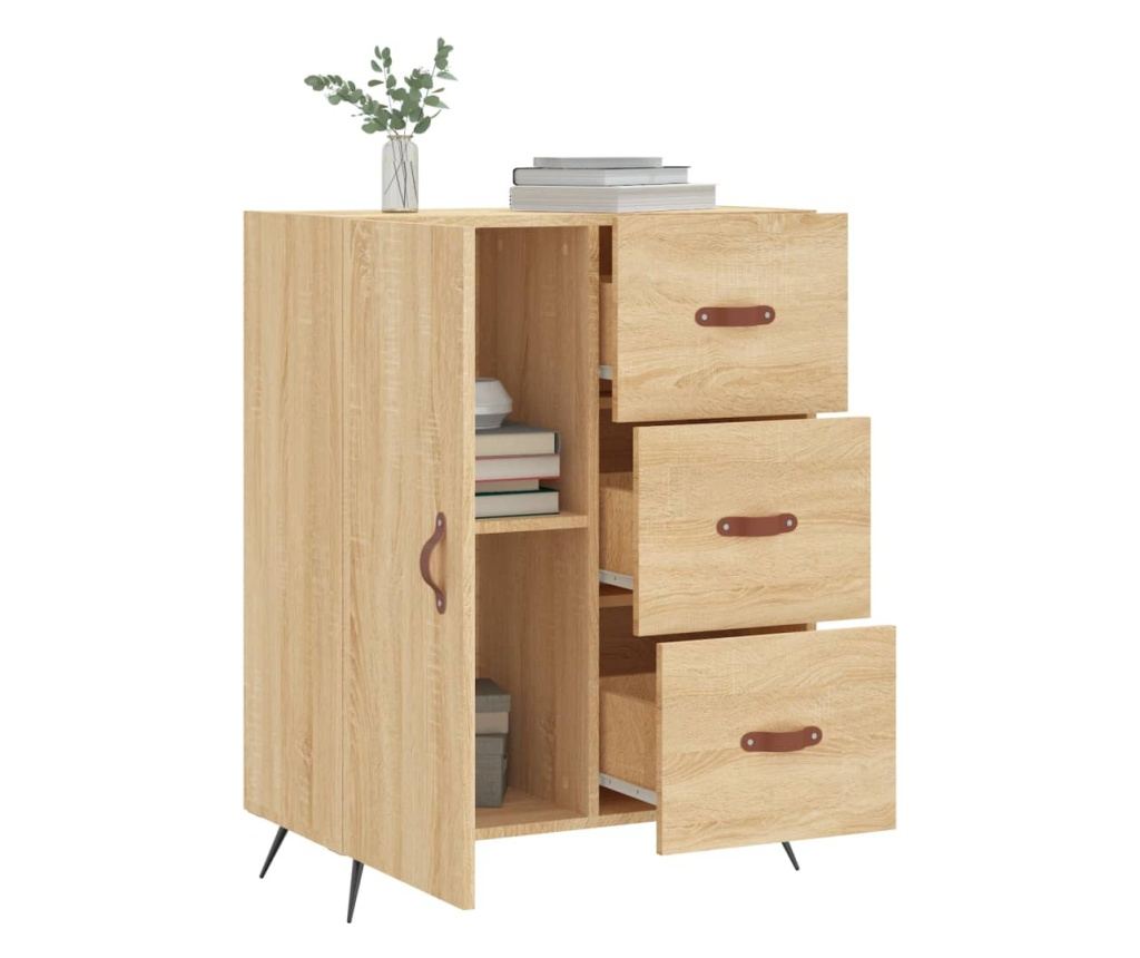 Komoda, sonoma hrast, 69,5x34x90 cm, kompozitno drvo - 4