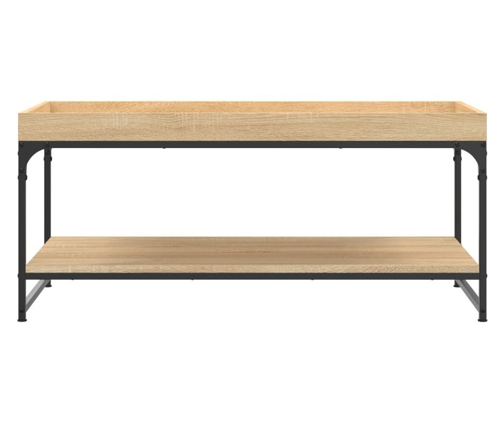 Stolić za kavu, hrast sonoma, 100x49x45 cm, obrađeno drvo - 4
