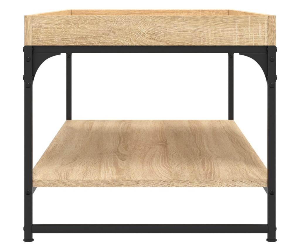 Stolić za kavu, hrast sonoma, 100x49x45 cm, obrađeno drvo - 5