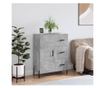 Komoda, betonsko siva, 69,5x34x90 cm, konstruirano drvo thumbnail 1