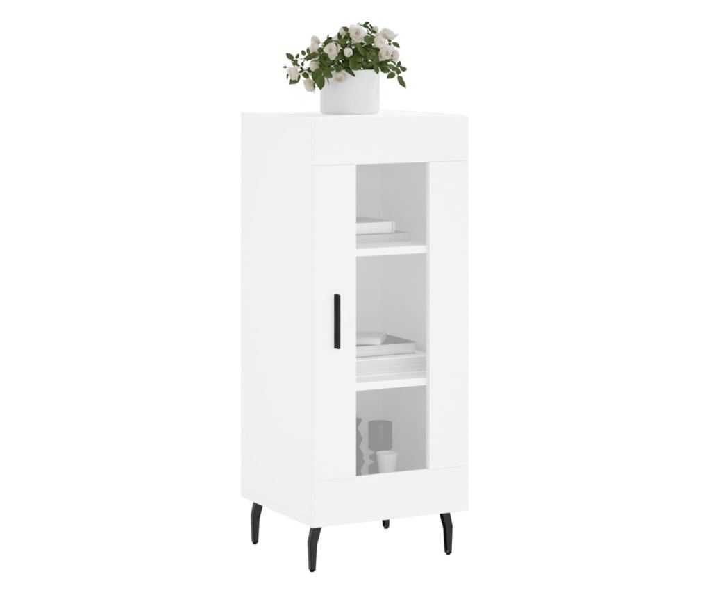 Konzola, bijela, 34,5x34x90 cm, kompozitno drvo - 3