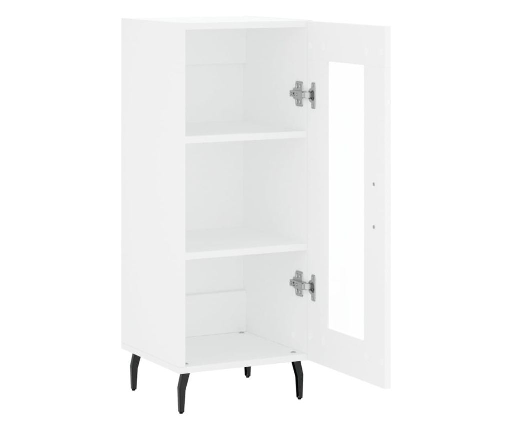 Konzola, bijela, 34,5x34x90 cm, kompozitno drvo - 6