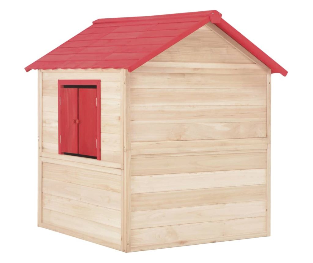 piros fenyőfa gyerekjátszóház - 4