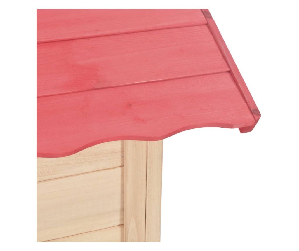 piros fenyőfa gyerekjátszóház - 8