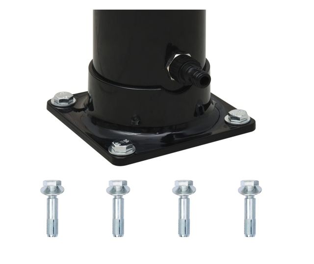 fekete szolárzuhany 214 cm 20 L