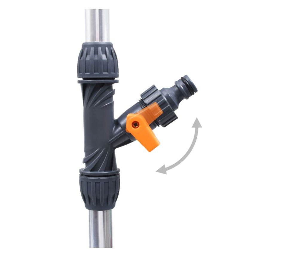 háromlábú alumínium kerti zuhany 221 cm - 7