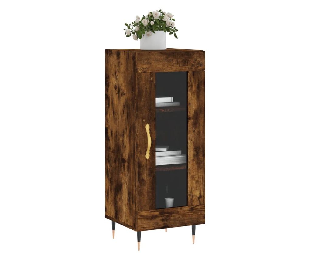 Komoda, dimljeni hrast, 34,5x34x90 cm, kompozitno drvo - 3